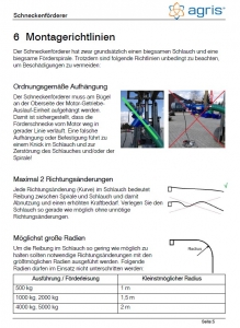 Preview: NEU! Schneckenförderer INOX 1.000 kg für trockene Schüttgüter - zugelassen für Lebensmittel Preview: Montage Schneckenförderer Seite 1